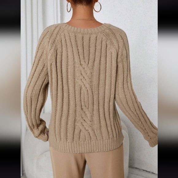 NEW!! Soft tan SWEATER - Picture 2 of 4